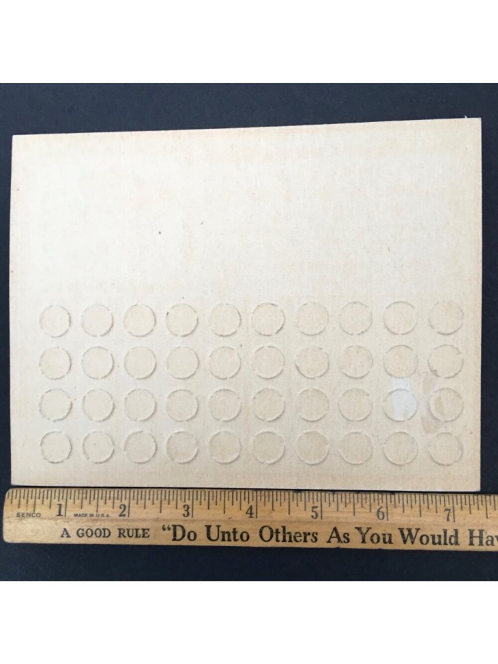 Vintage 1920s Gambling Punch Out Card Advertising Jobbers Nut Roll Candy Bar - Picture 4 of 4